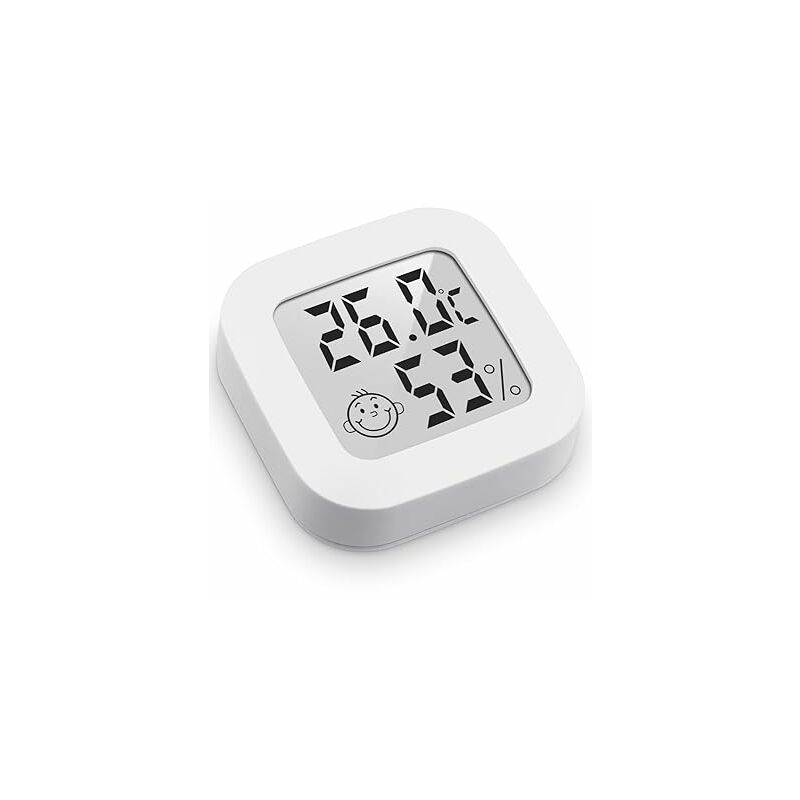 Linghhang - Mini Thermomètre Hygromètre Intérieur Digital à Haute Précision, Moniteur de Température et Humidimètre, Thermo Hygromètre Indicateur du