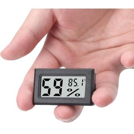 Mini thermomètre-hygromètre numérique pour l'intérieur, avec capteur de température en degrés Fahrenheit (℉).