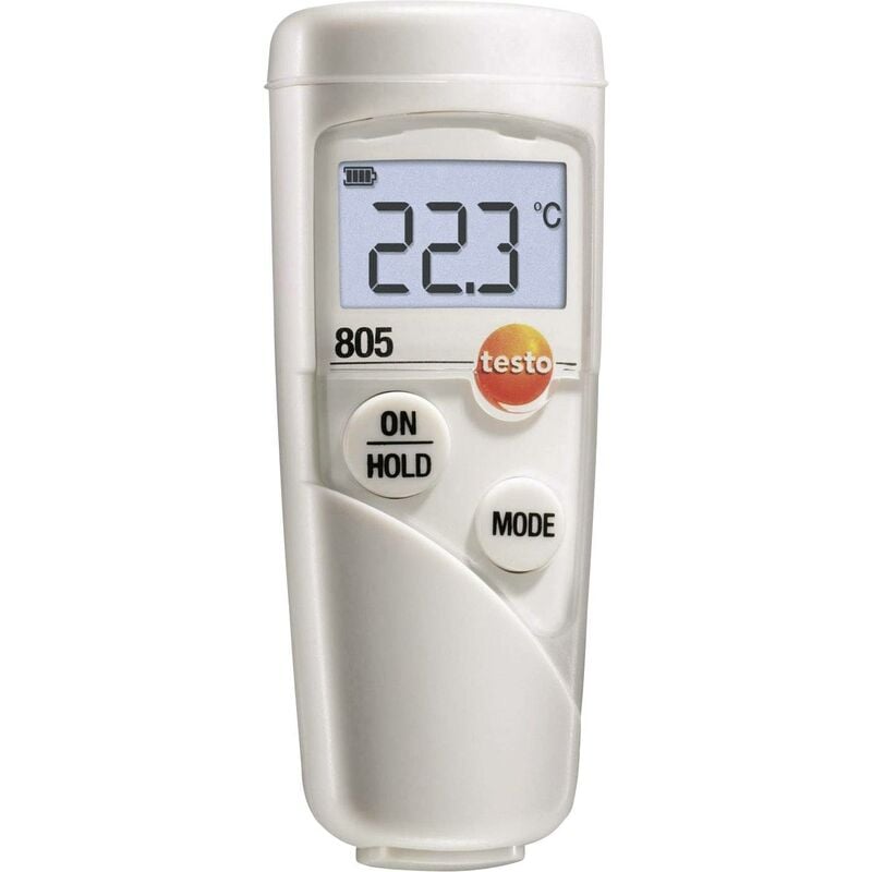 Thermomètre infrarouge Testo 805 Optique 1:1 -25 - +250 °c étalonné d'usine (sans certificat) Q55447