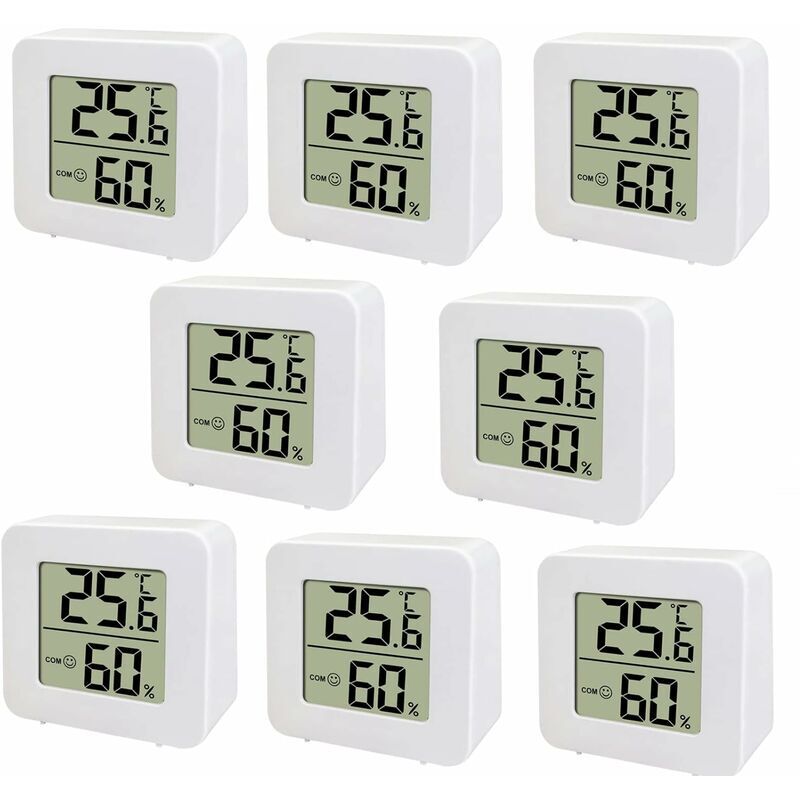 Mini thermomètre lcd , Thermomètre numérique intérieur Hygromètre d'intérieur, compteur de température et d'humidité, hygromètre numérique pour