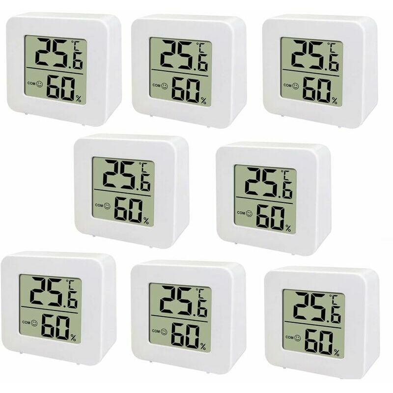 Mini thermomètre lcd , Thermomètre numérique intérieur Hygromètre d'intérieur, compteur de température et d'humidité, hygromètre numérique pour