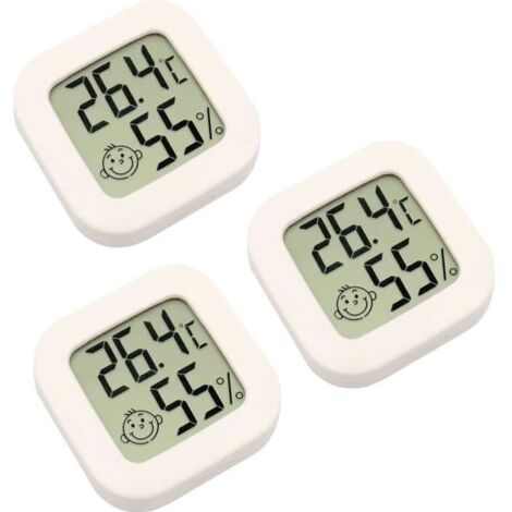 Mini Thermomètre - Non spécifié - Modèle sans fil - LCD - Hygromètre - 3 pièces