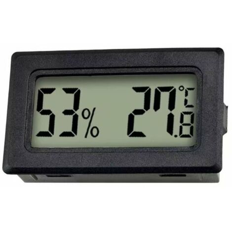 Mini thermomètre numérique LCD, hygromètre et testeur de température et d'humidité (ensemble de 5 pièces)
