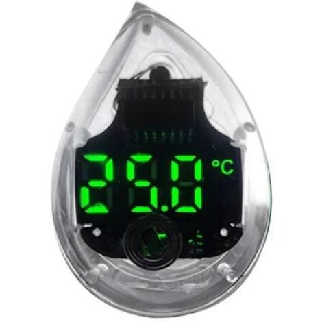 Mini thermomètre pour aquarium, haute précision, affichage numérique LCD, autocollants externes, mesure de la température de 0 à 99,9 °C, accessoires pour aquarium, couleur transparente