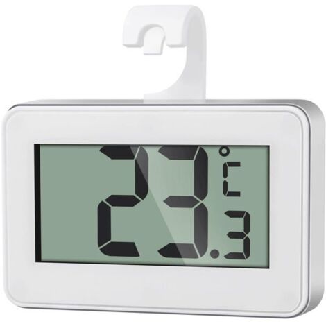 Mini Thermomètre Réfrigérateur Numérique, Magnétique Thermometre Congélateur avec Crochet