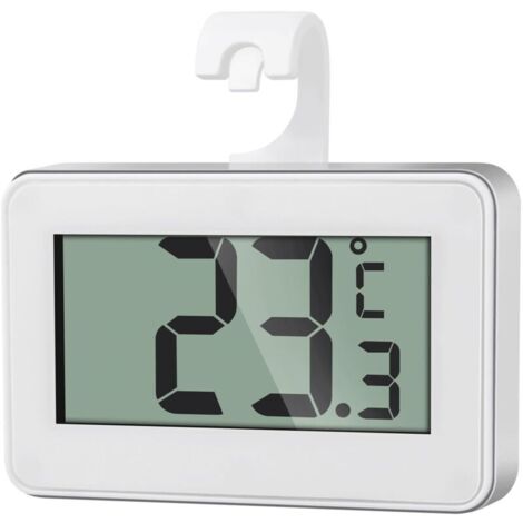 Mini Thermomètre Réfrigérateur Numérique, Magnétique Thermometre Congélateur avec Crochet, Thermometre Frigo Digital pour la Maison, Restaurants, Bars