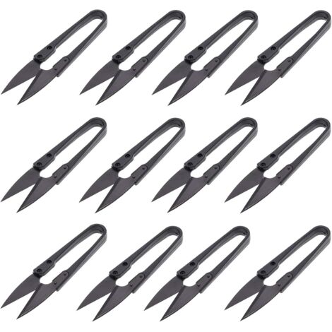Mini Tijeras de Podar para Bonsái y Plantas - Set de 12 Recortadoras de Hojas para Flores y Cortaúñas