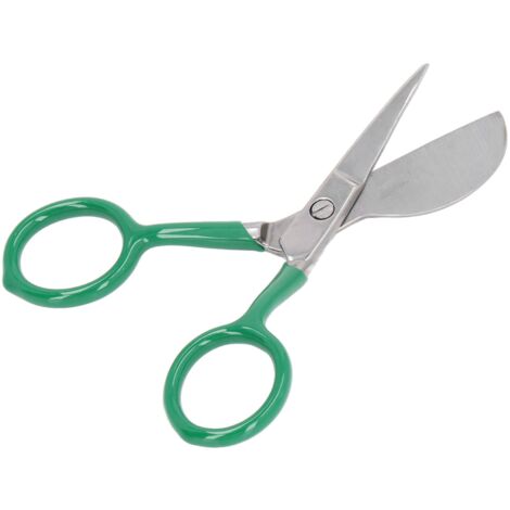 Mini tijeras portátiles de acero inoxidable para alfombras, tijeras para cortar bolas de pelo para alfombra verde