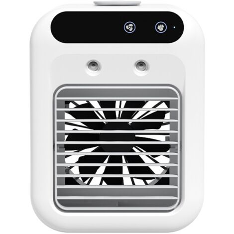 Mini-Tischventilator mit 2 Geschwindigkeitsstufen, Luftbefeuchter und Wasserkühlung für Zuhause und Schlafzimmer.