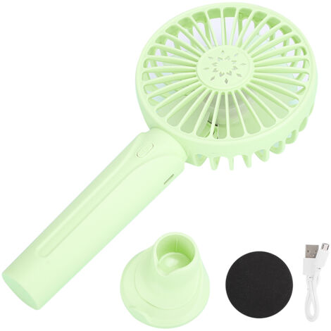 Mini-Tischventilator mit USB-Anschluss, tragbar, wiederaufladbar, für Bett und Büro, F1 Grün