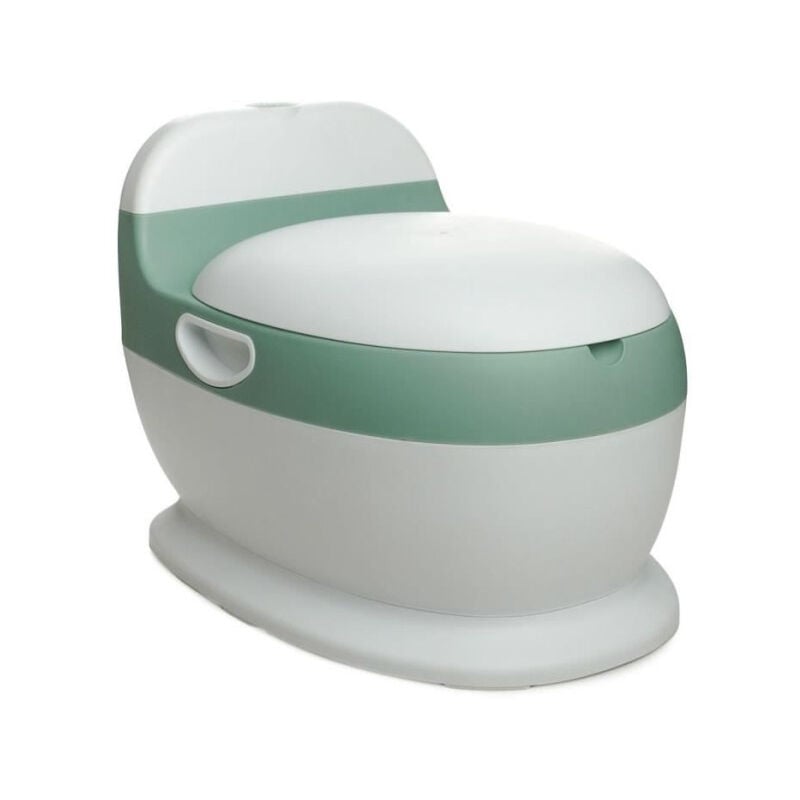 Thermobaby - Mini toilette Vert Sauge - Confortable avec bruit de chasse d'eau