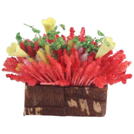 Mini-Tonblumentopf für Puppenhaus, Miniaturdekoration