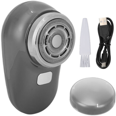 Mini Tondeuse Barbe Portable Rechargeable Affichage LED Noir - Cutter Lavable Compact Voyage