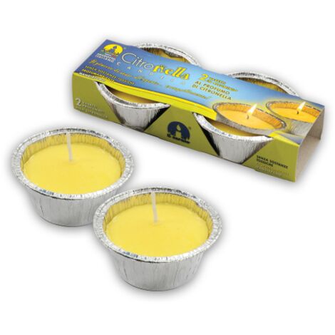 MINI TORCHE À LA CITRONNELLE EN ÉTAIN Ø 8,5x4h cm -