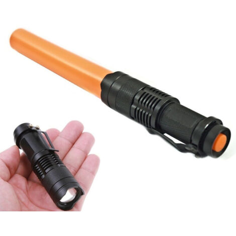 Mini Torche Lumière Blanche Led 3 W Lumen Rechargeable Résistante Crochet Signal