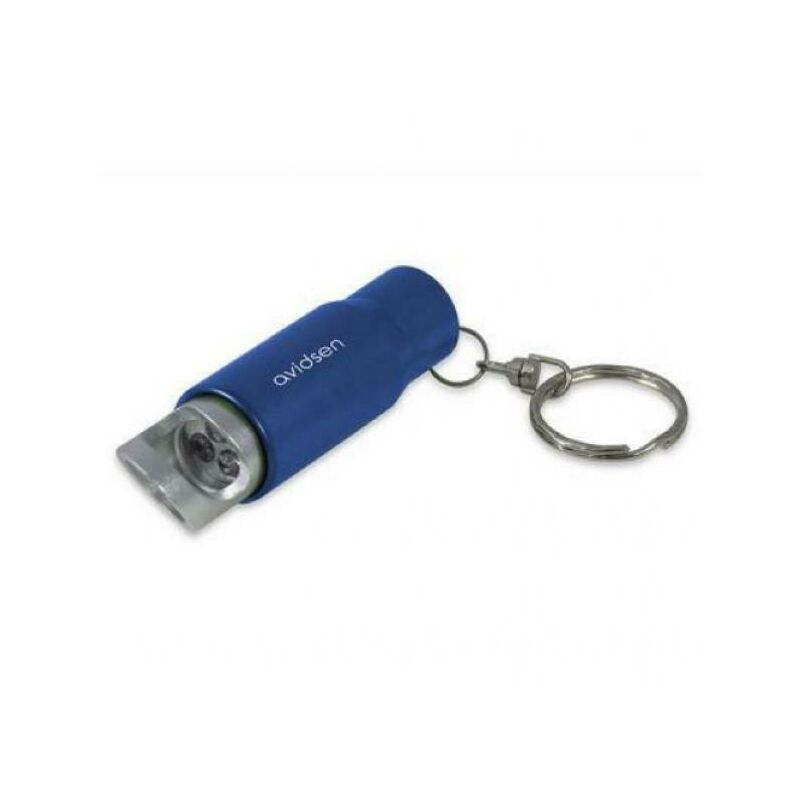 Image of Mini torcia tascabile con porta chiavi e funzione apribottiglie colore blu 103683 - Avidsen