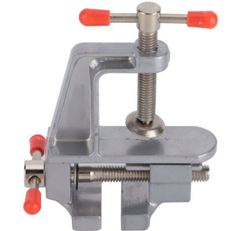 Mini tornillo de banco, apertura de mordaza de 2,8 cm (1,1 pulgadas), abrazadera de mesa para rectificado, perforación y tallado de precisión.