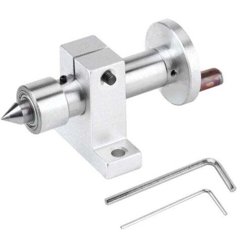 Mini torno de madera, centro de torno de madera portátil con llave de taladro, doble rodamiento
