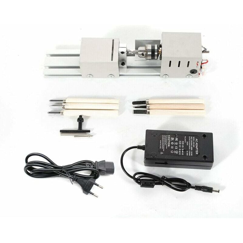 Senderpick - Mini tour de 100 w - Pour le travail du bois - Outil de polissage pour le travail du bois - Mini perles - Outil de polissage rotatif