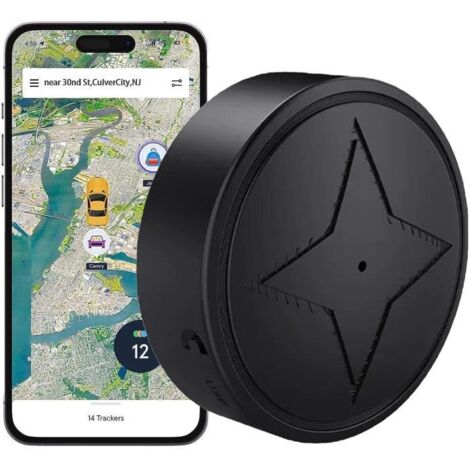 Mini Traceur GPSTracker, Couverture Globale Complète Lacator GPS Avec Mic Traqueur Magnetique Pour Voiture Valise Moto Velo Bagage L