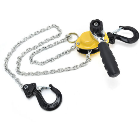 Mini-tragbare, hebelbetätigte Heberolle mit 1,5 Meter langer Kette, Tragfähigkeit 500 kg