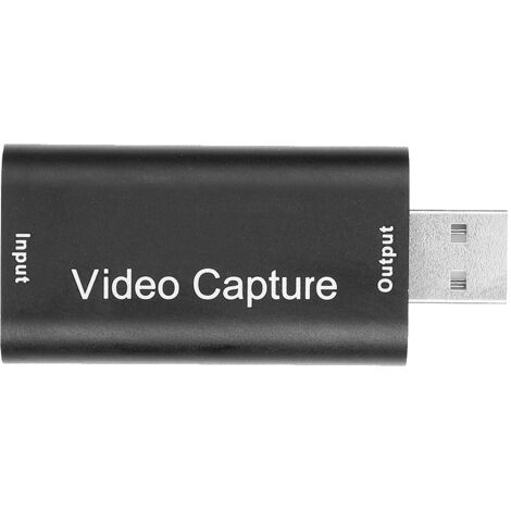 Mini-tragbare USB 2.0 HDMI-Videoaufnahmekarte für PC und Laptop – Schwarz