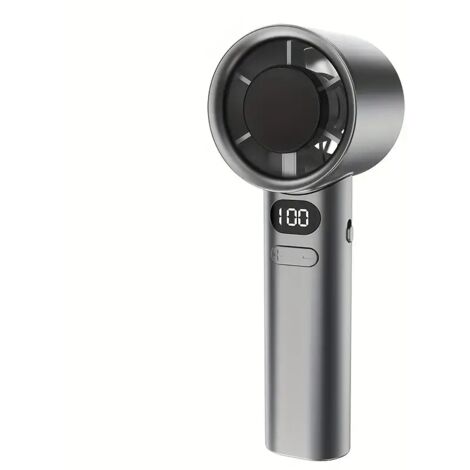 Mini-Tragventilator mit digitalem LCD-Display für Zuhause, Büro und unterwegs, stufenlose Geschwindigkeitsregelung, leise und kompakt