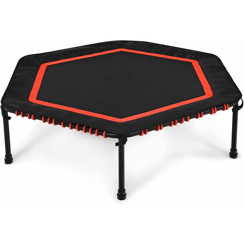 

Costway - Mini Trampolín de φ126 cm Cama Elástica Fitness Trampolín Plegable Carga hasta 65kg para Niño