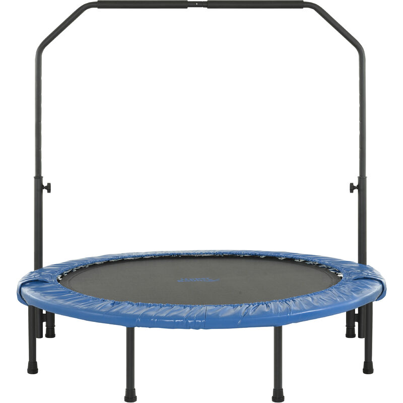 

Mini Trampolín Cama Elástica 122 cm para Fitness en Casa, Entrenamiento, Cardio, Ejercicio, Gymnasio | Plegable con Barra