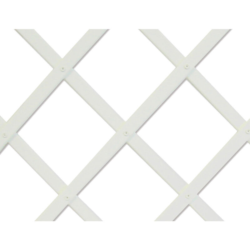 Treillis extensible en PVC 0,5 x 1,5 m blanc TREILLIFLEX