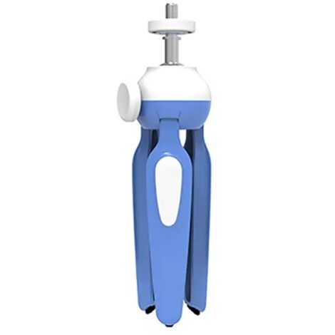 Mini trípode de color para proyector, mini soporte de cámara con clip, flexible (azul)
