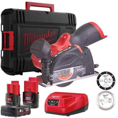Mini troncatrice avec disco 76mm e batteria M12 Milwaukee M12 FCOT-422X