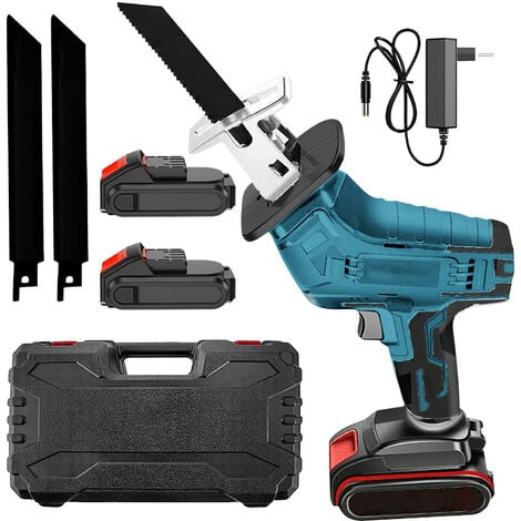 Mini Tronçonneuse à Batterie 500W 11 Pouces, Tronçonneuse Électrique Sans Fil Brushless avec 2 Batteries 2.0Ah, tronconneuse thermique，outillage de jardin motorisé, l'élagage le Jardin