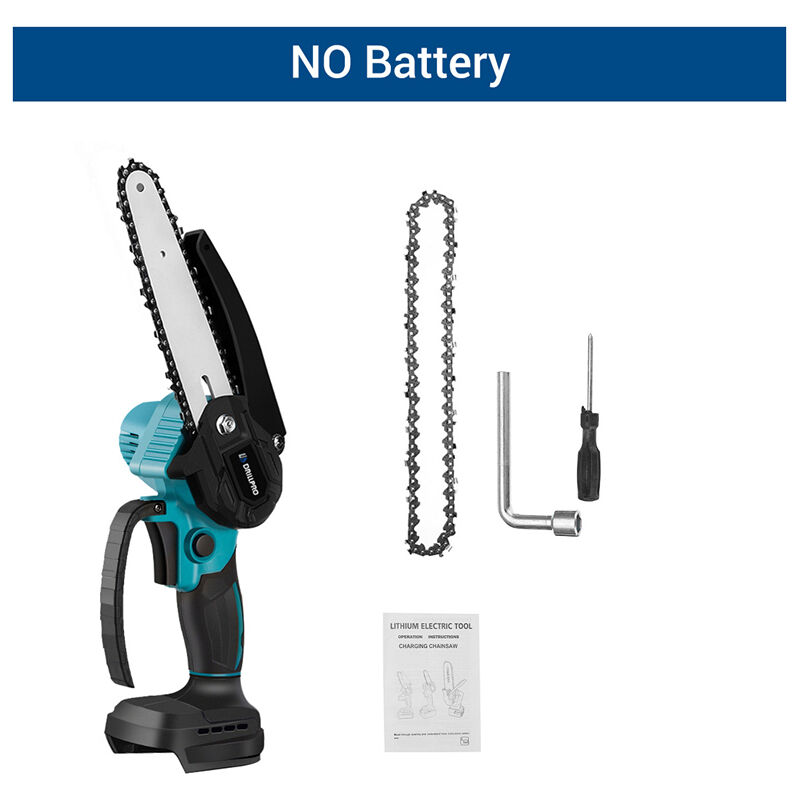 Maerex - Mini Tronçonneuse sur batterie sans fil 6 Pouces, Scie à Chaîne Électrique Brushless avec 2 chaînes (sans batterie)