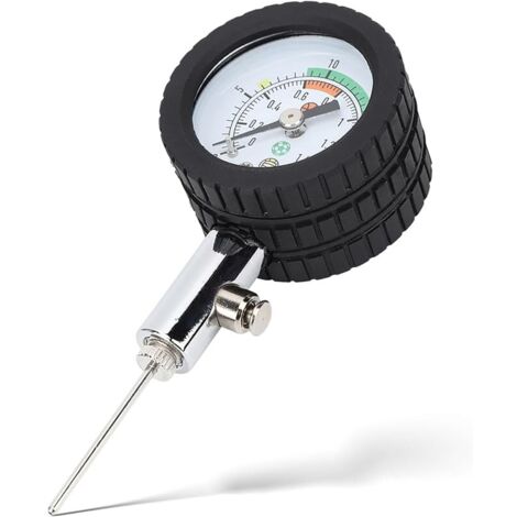 Mini Ulitity Manomètre Baromètre Outil pour Basketball Football Volleyball (Avec Anneau en Caoutchouc)
