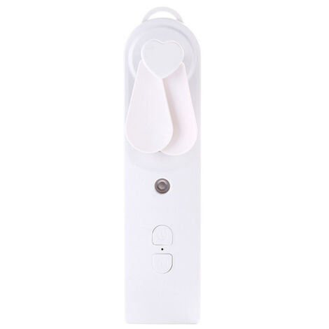 Mini umidificatore portatile 2 in 1: ventilatore ricaricabile tramite USB, spruzzatore d'acqua portatile, vaporizzatore per il viso, condizionatore d'aria per esterni, 1 pezzo (bianco)