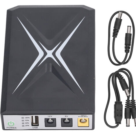 Mini UPS 10400mAh Alimentation de Secours pour Caméra Surveillance, Box Internet et Modem