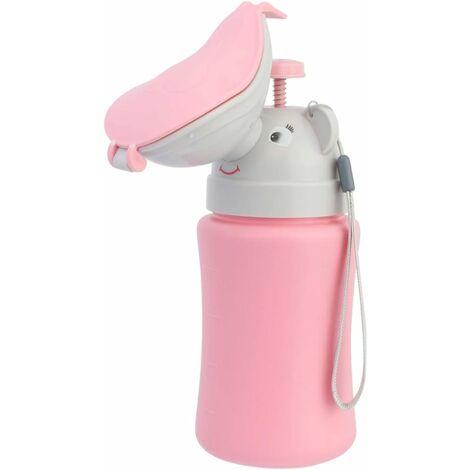 Mini urinoir universel, toilettes mobiles, toilettes personnelles, toilettes de voyage, toilettes d'urgence pour enfants, bébés, camping, caravane, voiture, voyage, rose (filles)