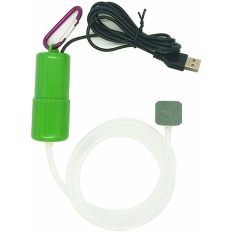 Mini-USB-Aquarium-Luftpumpe mit Ausströmerstein und