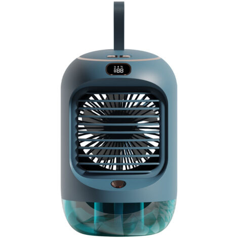 Mini-USB-Klimaanlage, tragbar, mit Sprühfunktion und automatischer Oszillation, leiser und erfrischender Tischventilator