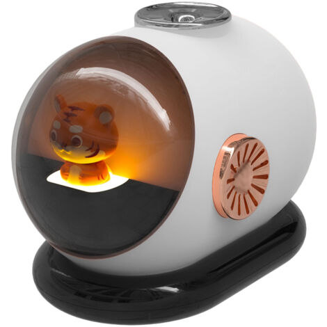 Mini-USB-Luftbefeuchter, wiederaufladbar, 280 ml – Automatische Abschaltung – Büro, Schlafzimmer, Reisen – 5 V/1,0 A – Weiß – Tragbar und kompakt