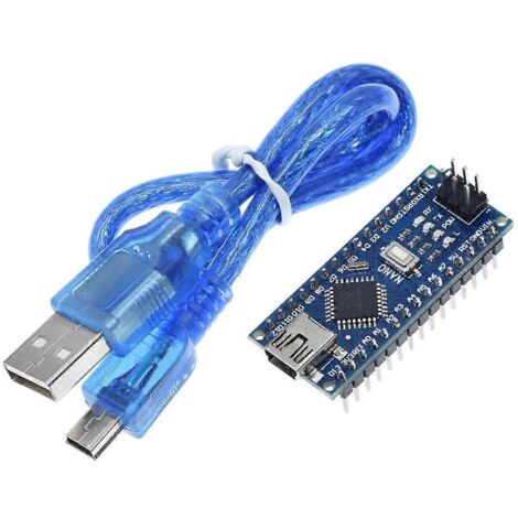 MINI USB NANO V3.0 CH340 CH340G 5V 16M Microcontrôleur Atmega328 ATmega328P-A avec câble