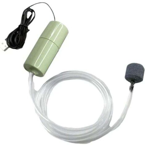 Mini USB oxygen pump for aquariums (quiet) – USB charging function – oxygen pump for goldfish
