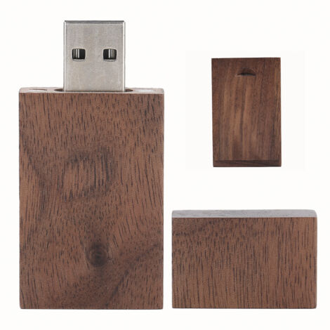 Mini-USB-Stick aus Holz mit Etui – CM100171GB Flash-Speicher für PC