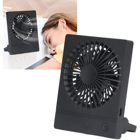 Mini-USB-Tischventilator mit 3 Geschwindigkeitsstufen, tragbar, aus ABS-Kunststoff, mit 500-mAh-Akku für Büro und Studentenwohnheim