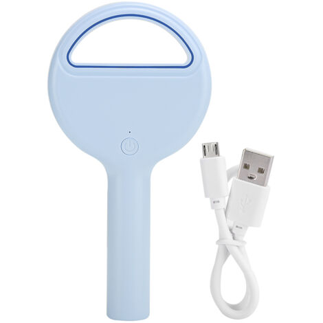 Mini-USB-Tischventilator ohne Rotorblätter – Wiederaufladbarer Taschenventilator, Blau T9 für Nacht und Reisen