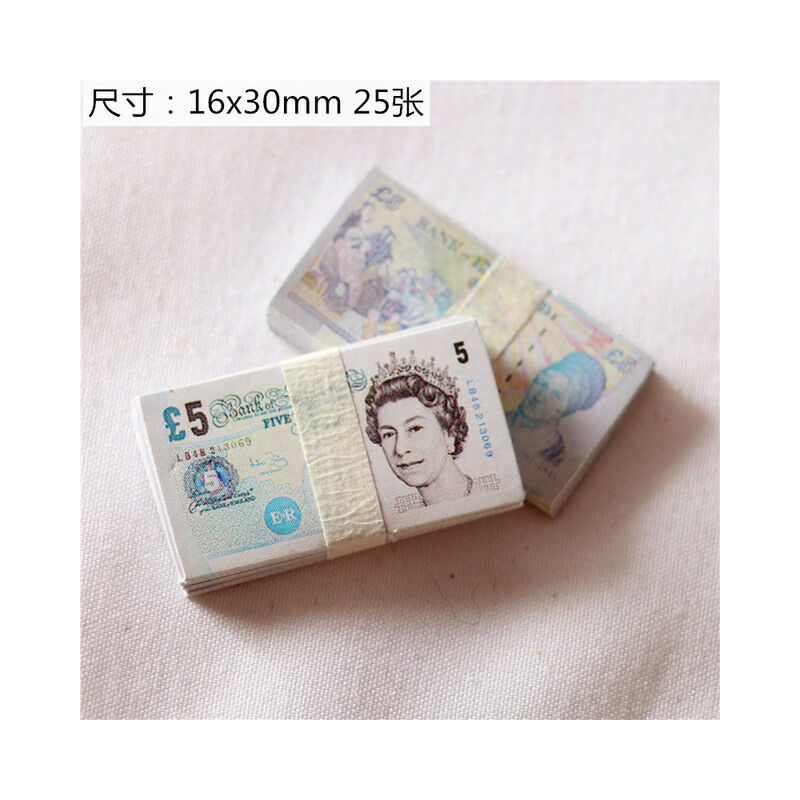 Mini Valuta Dollaro Euro 5 Fascio 1/12 Bilancia in...