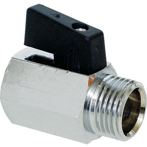 Mini vanne boisseau sphérique fem/male 3/8" PL60 type 405 - levier court
