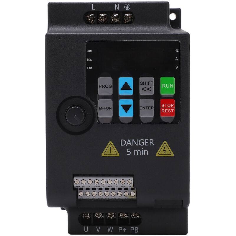 Eosnow - Mini variateur de fréquence 2,2 kw monophasé à 3 phases vfd, entrée ac 220V, sortie ac 0-220V