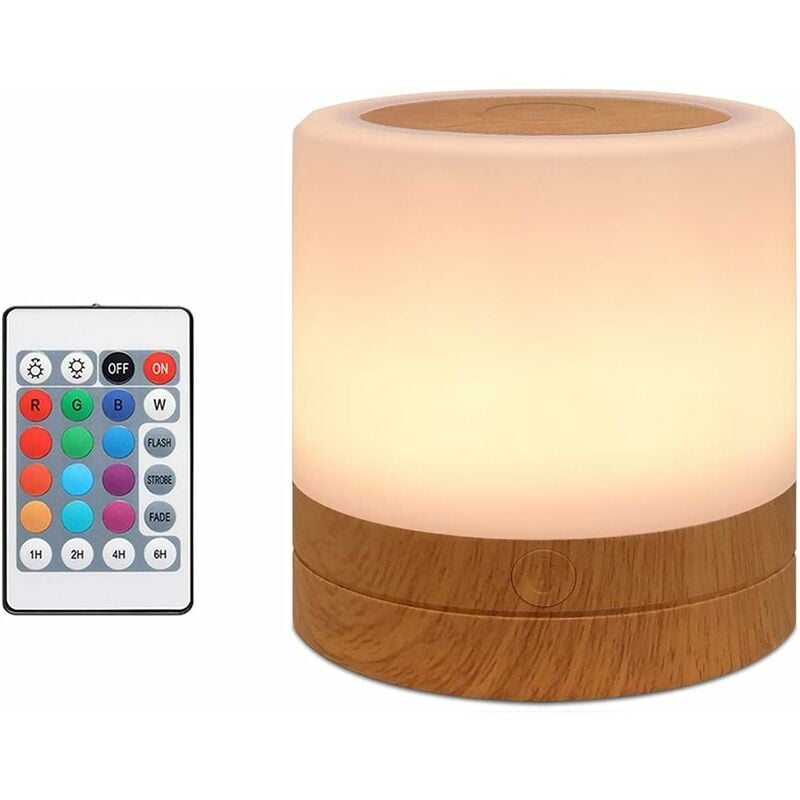 Mini Veilleuse led, Lampe de Chevet Colorée, Lampe Nuit Tactile,Lampe de Table Rechargeable avec Lumière pour Chambre à Coucher, Salle de Bébé et